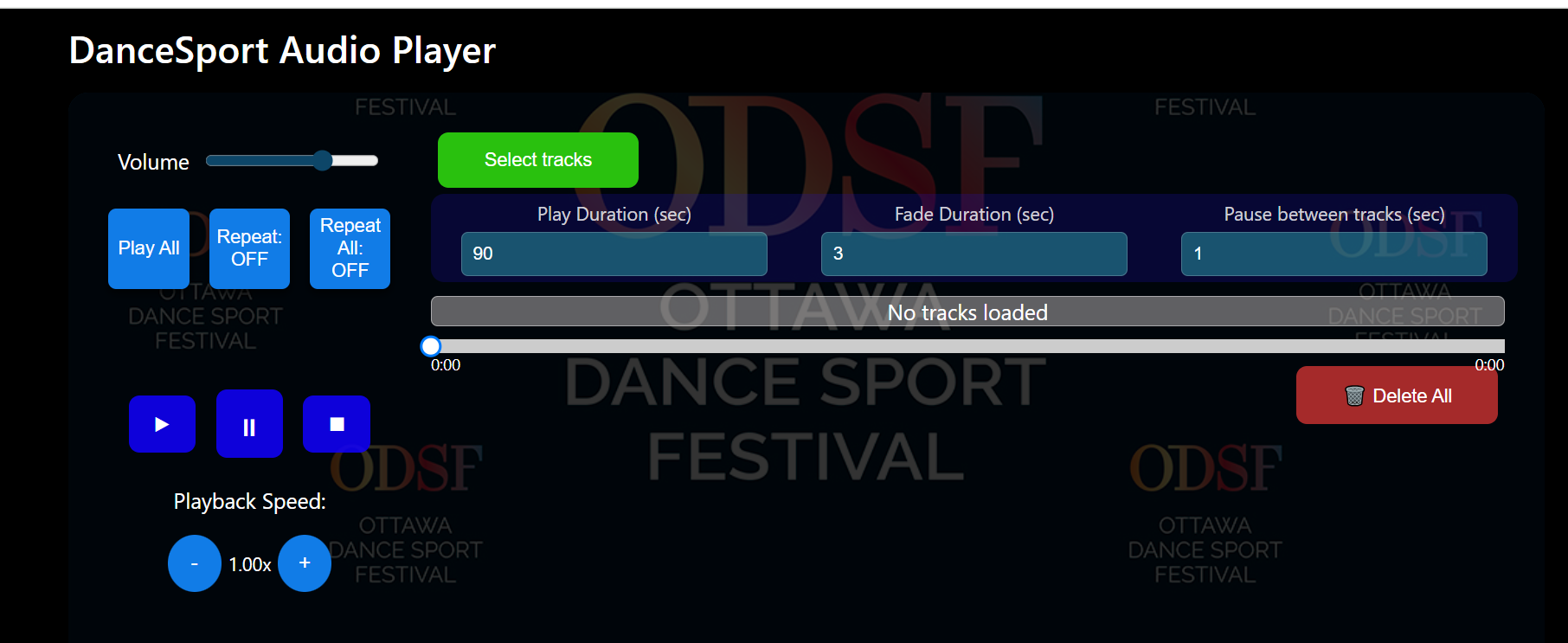 DanceSport Audio Player